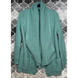 THML Teal Women Sweater Cardigan